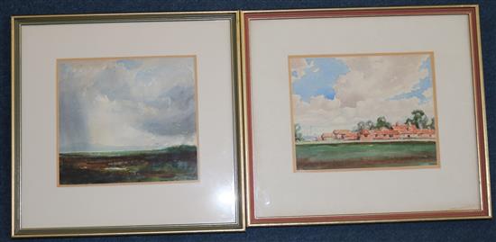 Charles Jennings (Exh. 1919-35) Assorted landscapes, largest 12 x 15.5in.